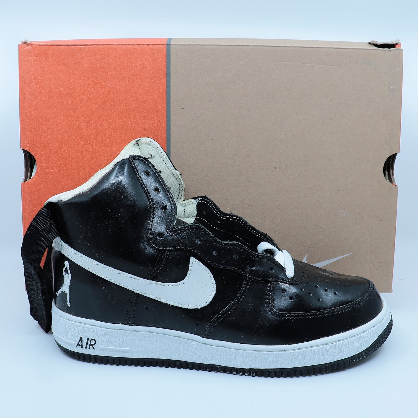 Nike Air Force 1 High Sheed Black/White 2002 Size 10.5