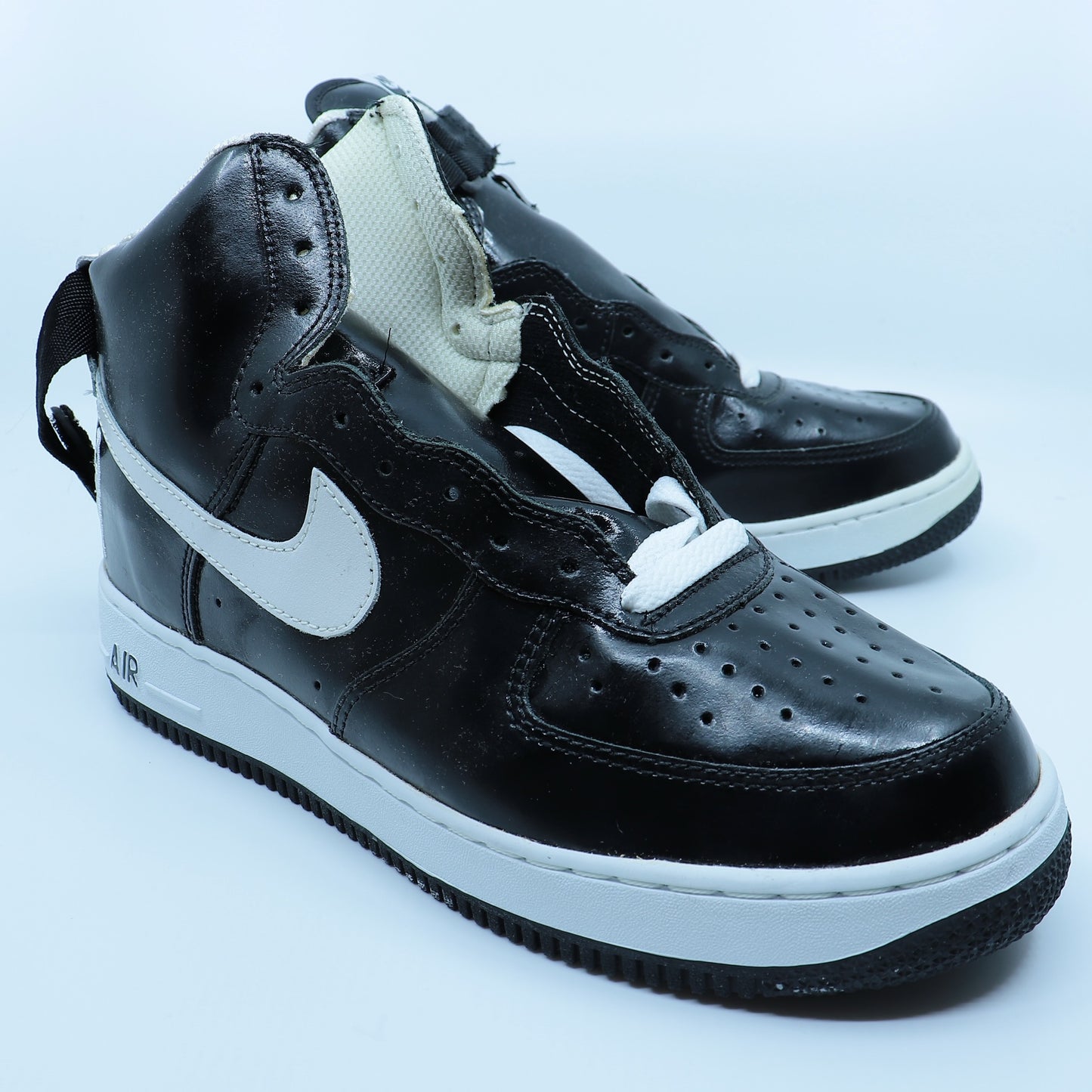 Nike Air Force 1 High Sheed Black/White 2002 Size 10.5