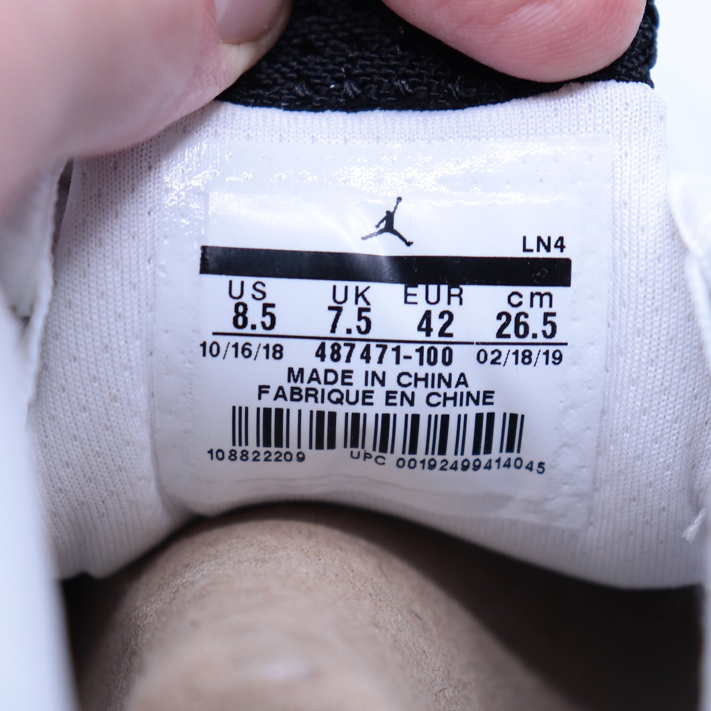 Air Jordan 14 White/Red 2019 Retro Size 8.5