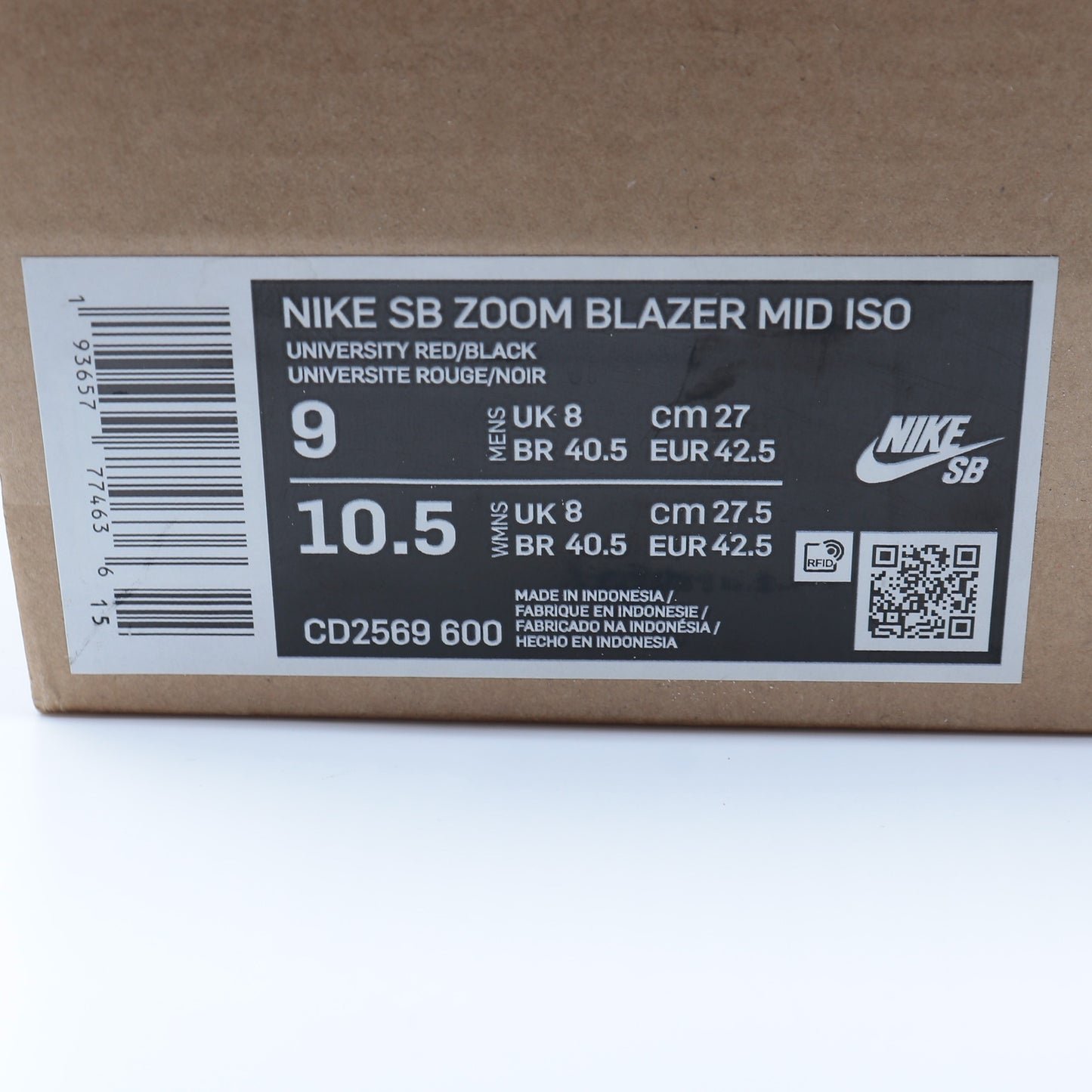 Nike SB Blazer Mid 'Kevin and Hell' Size 9